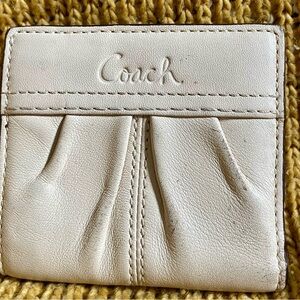 Coach Off-White Leather Wallet